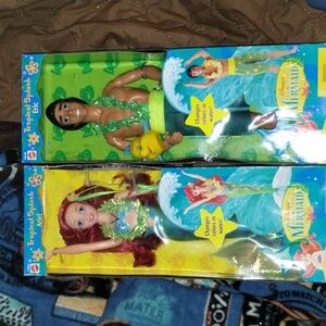 Disney Little Mermaid Ariel and Prince Eric Vintage 1997 Doll Lot